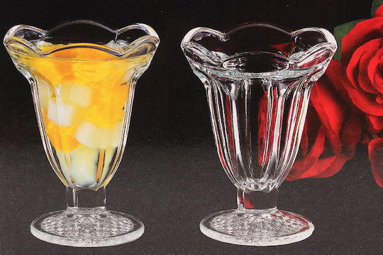 Keskor Eisbecherschüssel Glas Transparent 9.8x9.8cm 1Stück