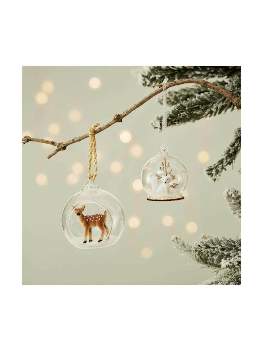 Sass & Belle Christmas Ball Ornament White