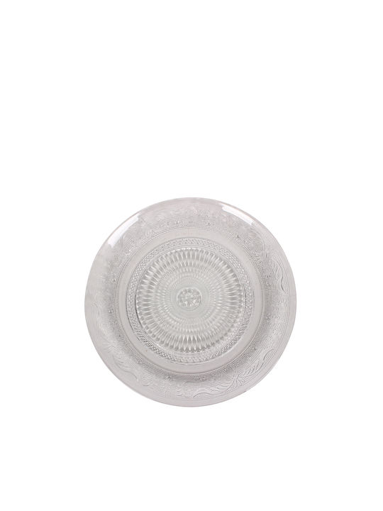 Keskor Serving Platter Transparent with Diameter 33cm