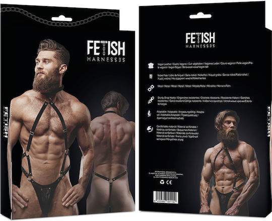 Fetish Submissive Jockstrap Sexy pentru bărbați Negru