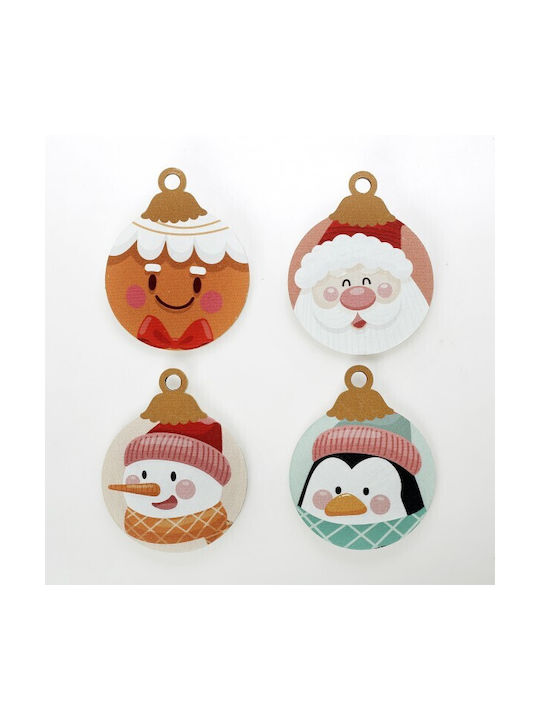 Bellissimo Christmas Paper Santa Claus Ornament