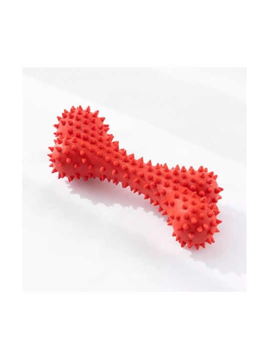 Dental Bone Toy Dog made of Rubber Small 15.5εκ. Orange 1pcs