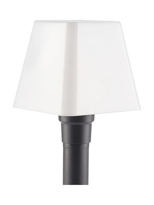 Polux Polux Außenstehlampe für Außenbereich 10W IP44 für E27 Lampenbirnensockel Schwarz
