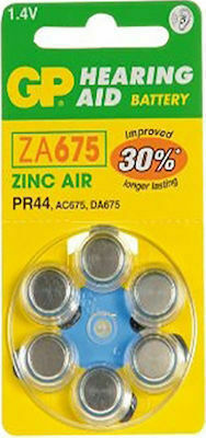 GP Batteries Hearing Aid Batteries 675 1.4V 6pcs