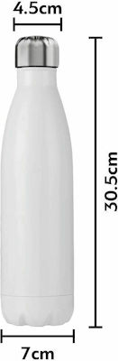 Koupakoupa Flasche Thermosflasche Rostfreier Stahl Weiß 750ml