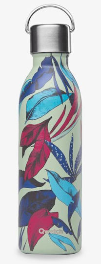 Qwetch Stainless Steel Thermos Bottle BPA Free 600ml Green