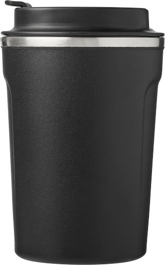 Pf Concept Ποτήρι Θερμός Ανοξείδωτο 360ml Μαύρο με Επιστόμιο