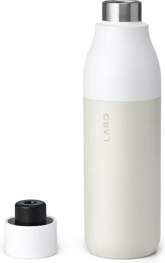 LARQ PureVis Bottle Thermos Stainless Steel 740ml White