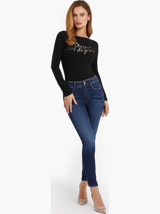 Lingerie Long Sleeve Bodysuit Slim Fit Black