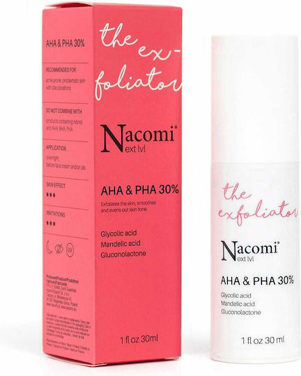 Nacomi The Exfoliator AHA & PHA Acid 30% Anti-îmbătrânire Serum Față 30ml