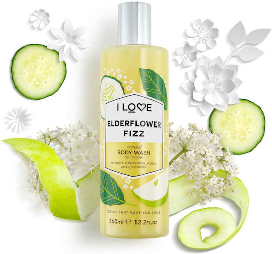 I Love Cosmetics Elderflower Fizz Body Wash Κρεμώδες Αφρόλουτρο Ενυδατικό 360ml