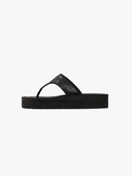 Flip Flop Platforme dama Negre