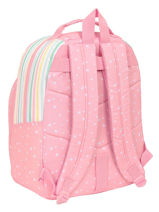 Safta Globitos School Bag Backpack Elementary, Elementary in Pink color