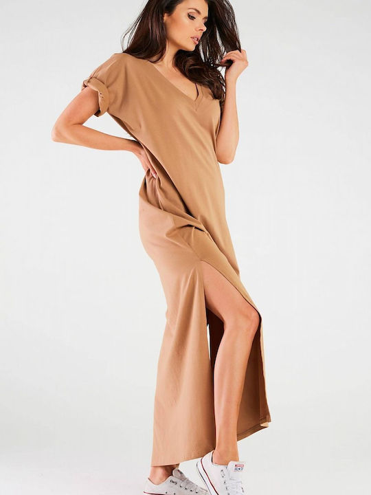 Infinite You Summer Maxi Dress Beige