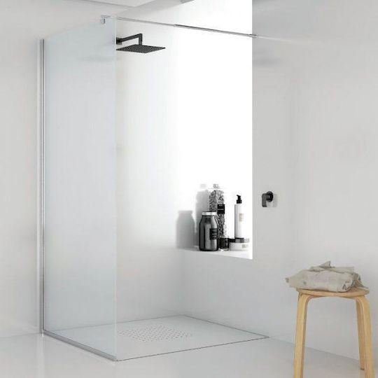 Orabella Serena Shower Screen for Shower 60x185cm Clean Glass Chrome
