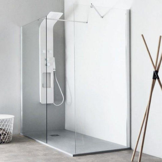 Orabella Serena Duschwand für Dusche 60x185cm Sauberes Glas Chrom