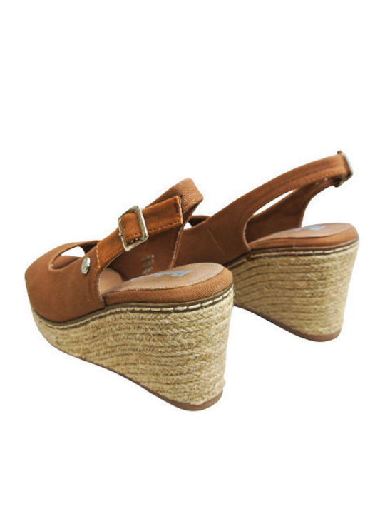 Anatomic Women's Fabric Platform Espadrilles Tabac Brown