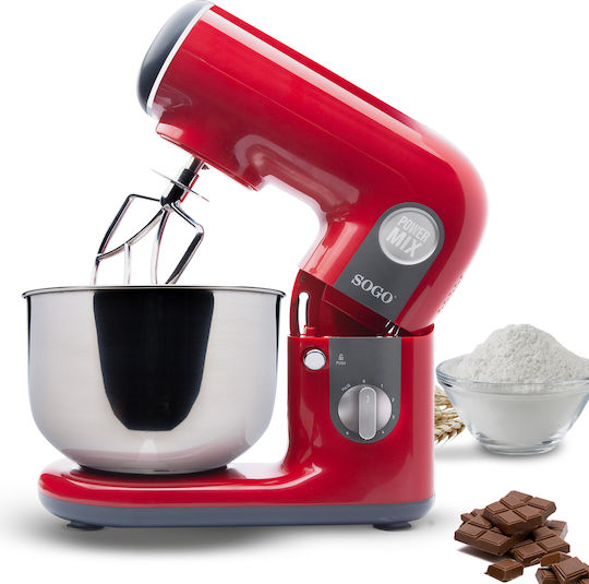 Sogo Stand Mixer 1000W with Stainless Mixing Bowl 5lt