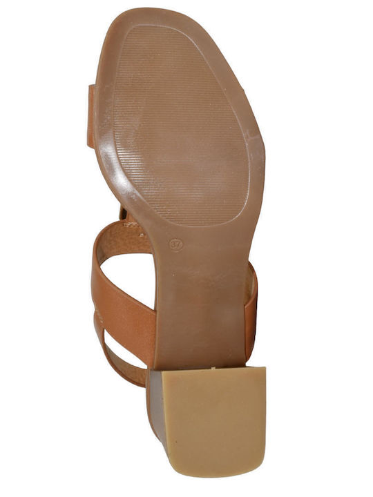 Leder Sandalen Tabac Braun