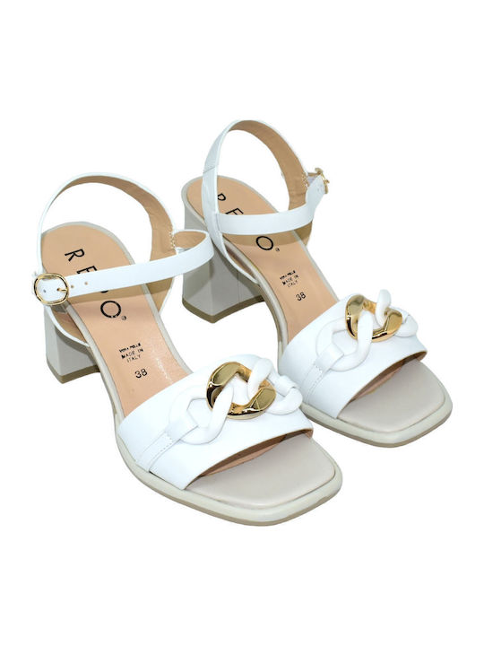 Leder Sandalen Weiß