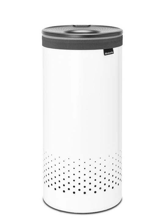 Brabantia Кошница За Пране Пластмасова 35л С Капак Бяла