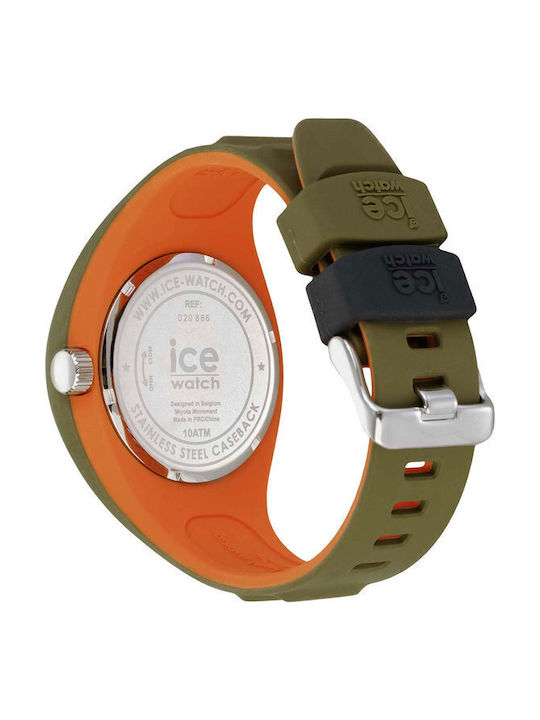 Ice Γυναικείο Ρολόι 42mm Μπαταρίας με Πράσινο Καουτσούκ Λουράκι
