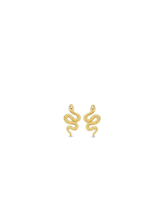 Ti Sento Earrings Pendants made of Silver Gold Plated