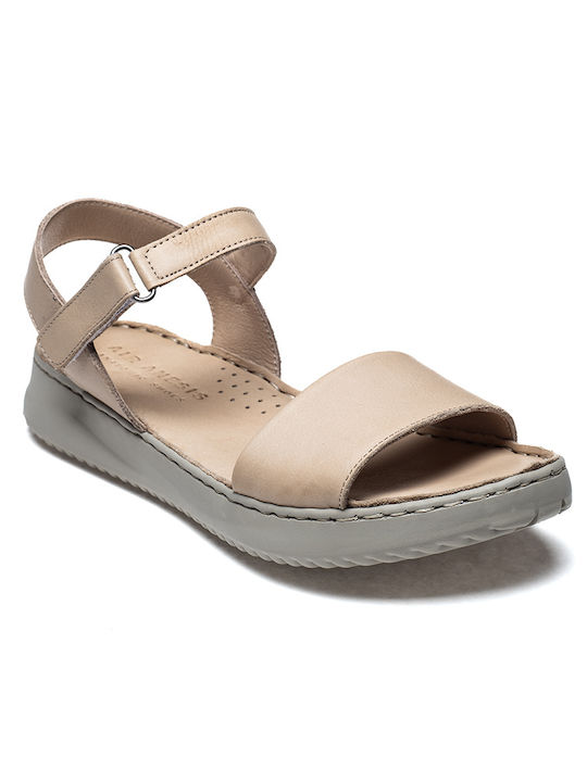 Air Anesis Women's Flat Sandals in Beige Color