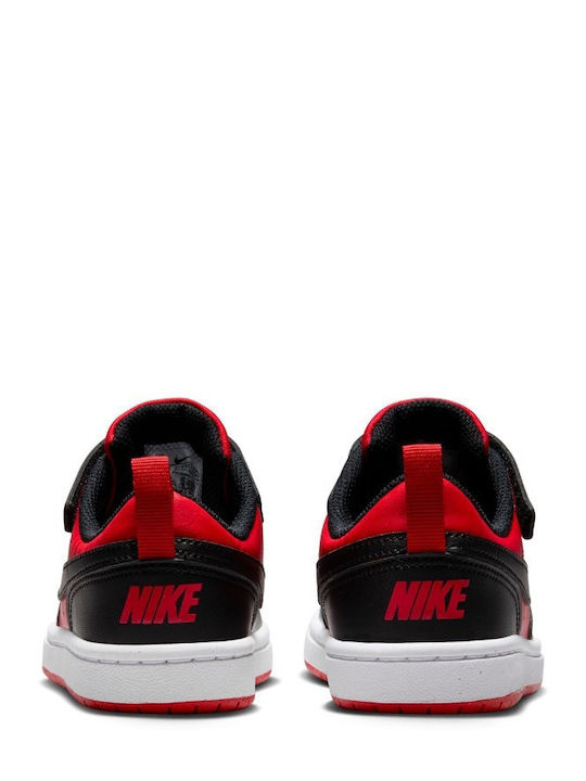 Court Borough Kinder Sneakers mit Klettverschluss Rot