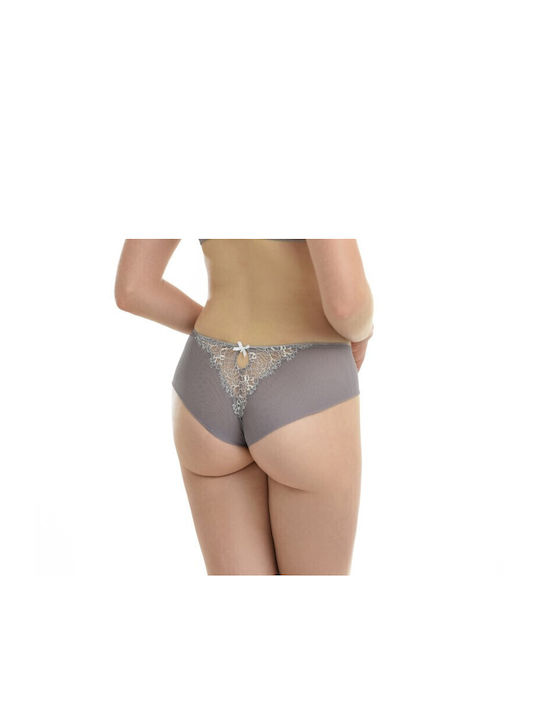 Miss Rosy Women's Brazil Seamless with Lace Beige