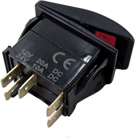Switch Button Автомобилен превключвател за светлини 12V за Mitsubishi Вземане Червен