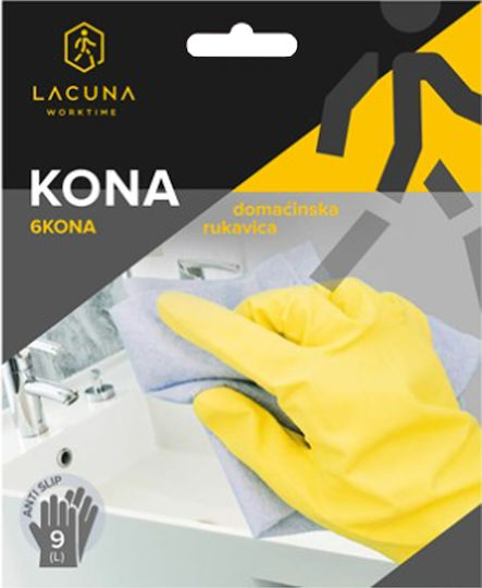 Lacuna Γάντια Εργασίας Μπεζ Latex/Βαμβακερά