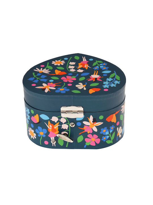 Rex London Copii caseta de bijuterii pentru copii Fairies in the Garden din Lemn 1buc 29297 Albastru