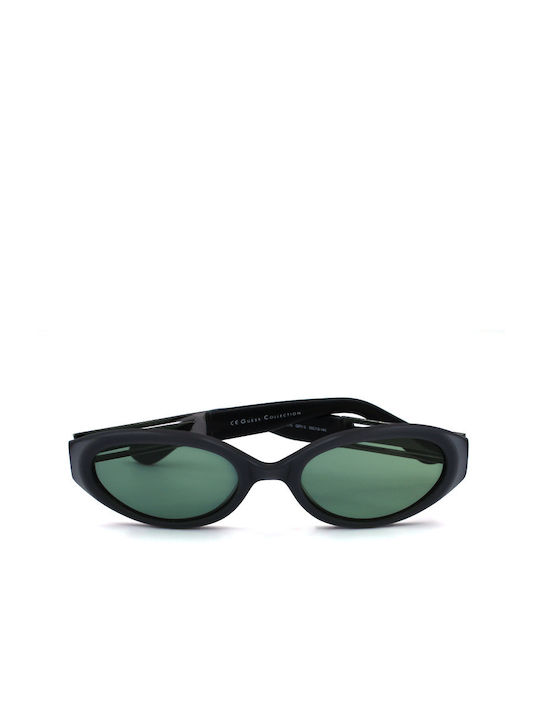 Guess Women's Sunglasses with Gray Plastic Frame and Green Lens GU5015 GRY-3