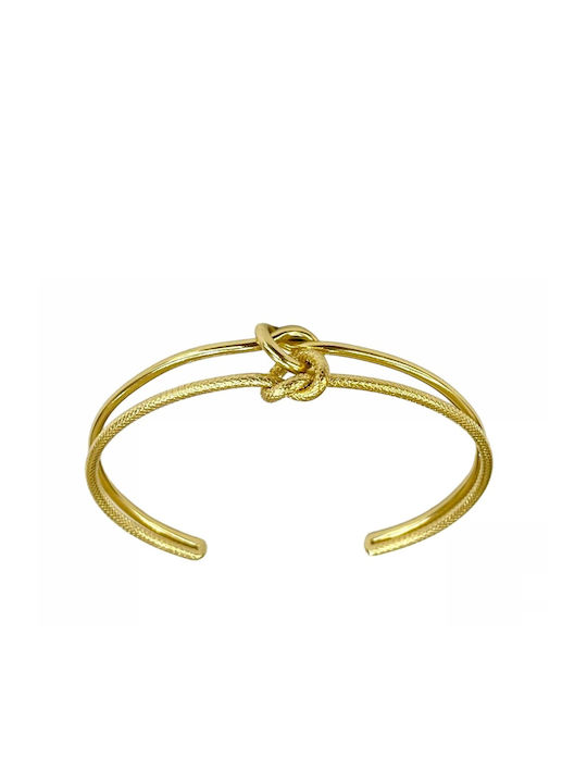 Tatu Moyo Bracelet Handcuffs made of Steel Gold Plated