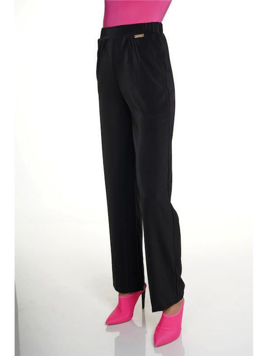 Women's Fabric Trousers Black