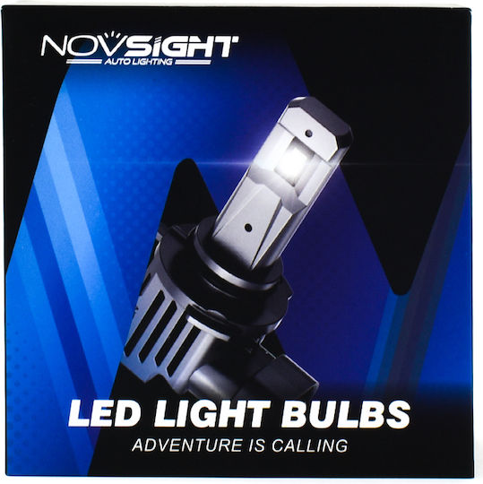 NovSight Lamps Car H4 LED 6500K Cold White 9-32V 100W 2pcs