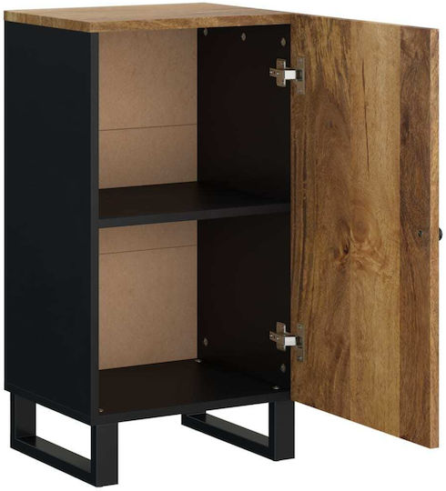 vidaXL Büroaufbewahrungsschrank aus Massivholz Natürlich 40x31x75cm