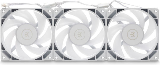 Ekwb Nucleus AIO CR240 Lux D-RGB Răcire cu Apă pentru Procesor Ventilator dublu 120mm pentru Socket AM4/AM5/1700/1200/115x Albă