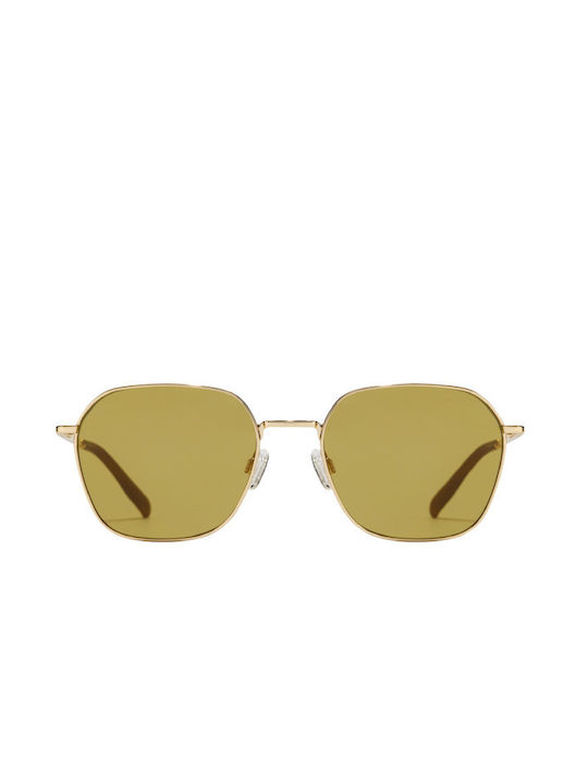 Hawkers Sunglasses with Gold Metal Frame and Green Lenses HRIS23DEM0