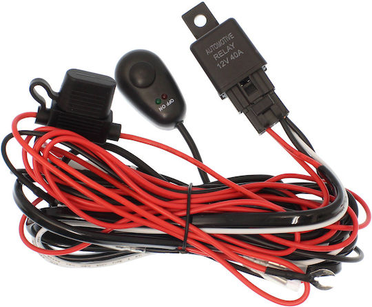 Καλωδίωση Ρελέ Διακόπτη On Off 12v 40a Led Προβολείς Oem