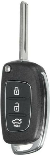 Klappbar mit 3 Tasten für Hyundai