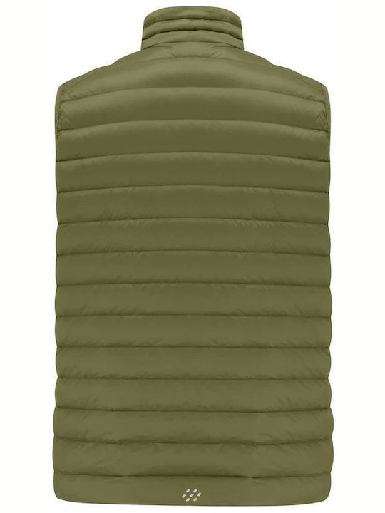 MAC In a Sac Alpine Men's Sleeveless Puffer Jacket Khaki