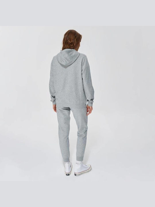 Converse Women's Hooded Sweatshirt Gray