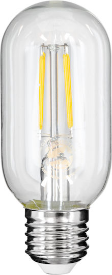 GloboStar LED Bulb 4W 110mm for Socket E27 and Shape T45 Natural White 440lm Dimmable