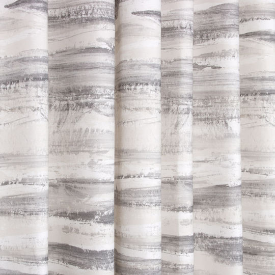 Anna Riska Κουρτίνα με Τούνελ Des Granite Γκρι 140x270εκ.