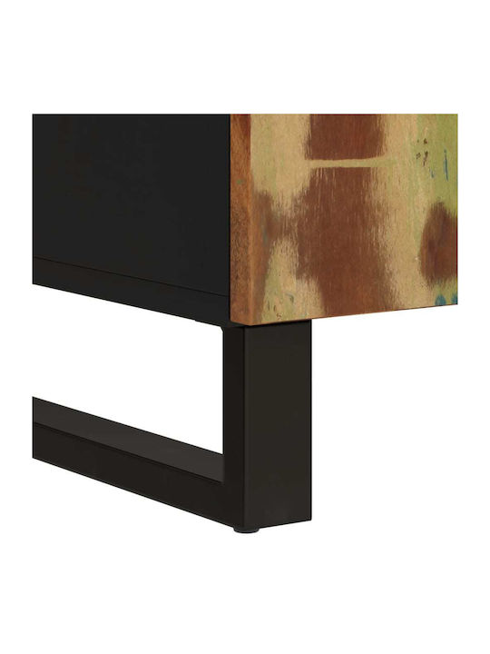 Bufet din Lemn Masiv Multicolor 90x30x75cm