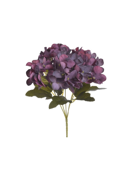 Bouquet of Artificial Flowers Hydrangea Light Purple 29cm 1pcs