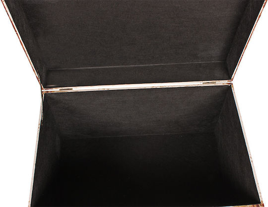 Keskor London Μπαούλο Ξύλινο 54x34x33εκ. Καφέ