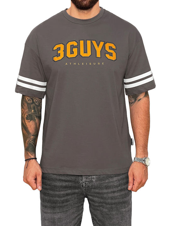 3Guys T-shirt Bărbătesc cu Mânecă Scurtă